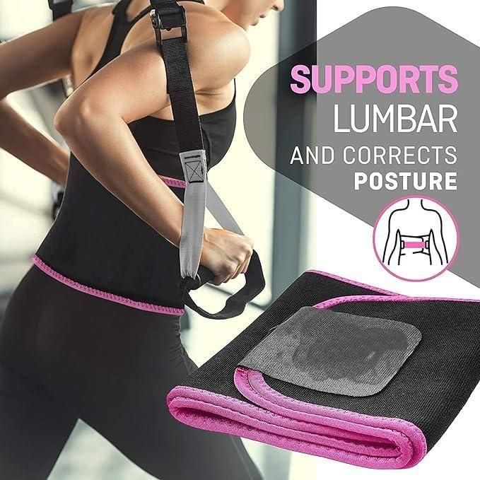Adjustable Waist Trimmer Belt for Men & Women | Sweat Slim Belt for Tummy Fat